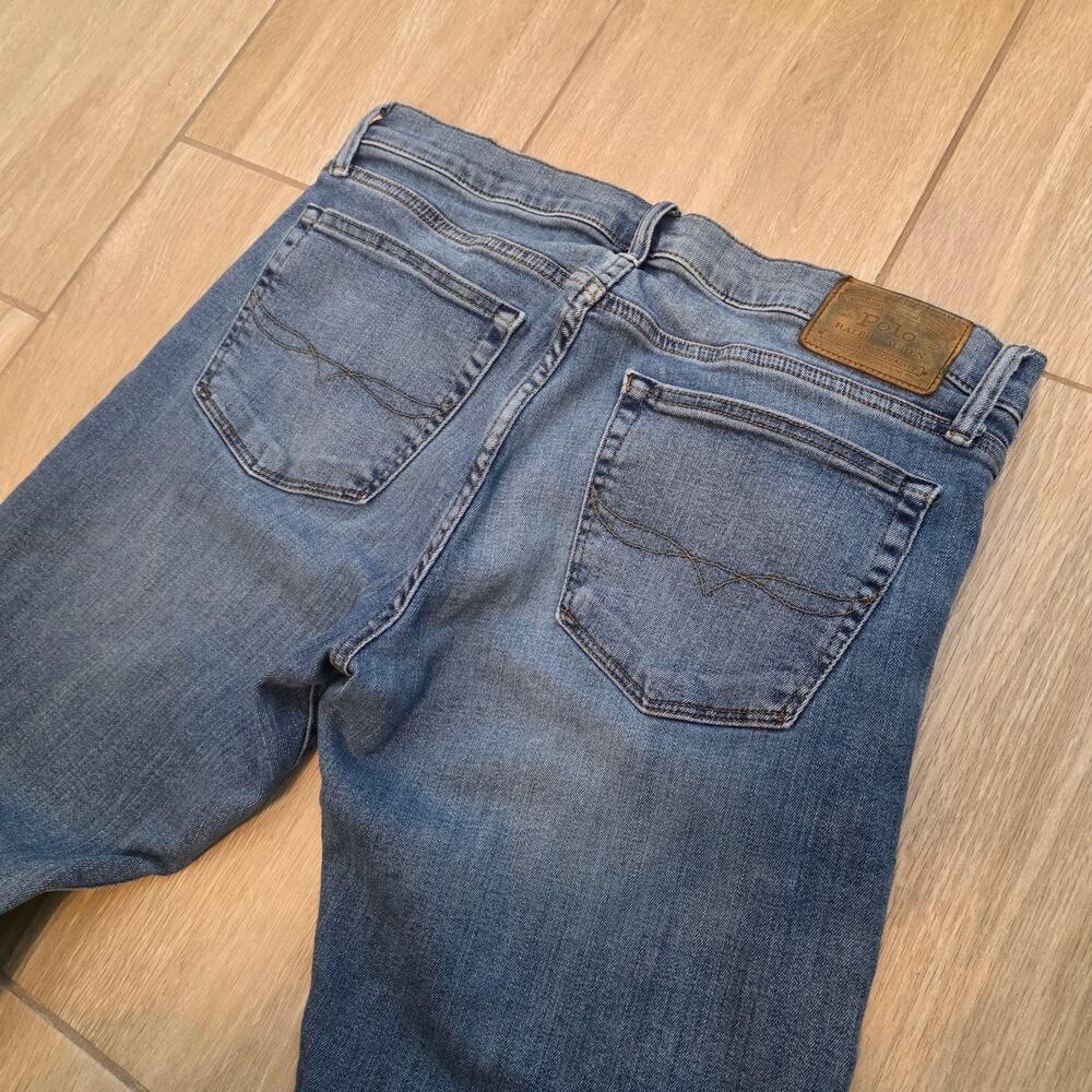 Polo Ralph Lauren Varick Slim Straight Jeans Mens 32x30 Medium Wash Stretch - Picture 7 of 14
